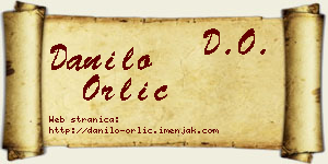 Danilo Orlić vizit kartica